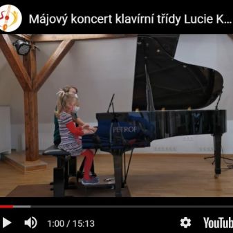 Májový klavírní koncert žáků Lucie Kůželové