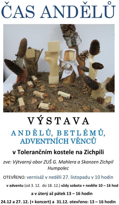 plakát výstava - ČAS ANDĚLŮ