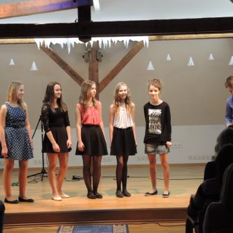 Vánoční pěvecké vystoupení žáků třídy Jany Borkové, 7. 12. 2016