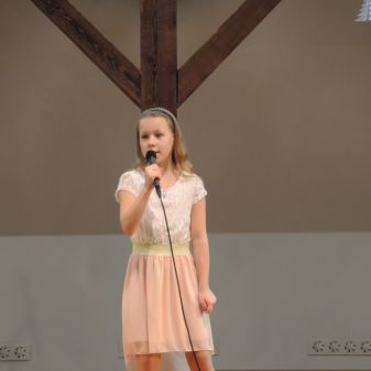 Vánoční pěvecké vystoupení žáků třídy Jany Borkové, 7. 12. 2016