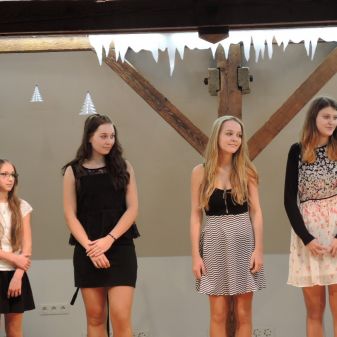 Vánoční pěvecké vystoupení žáků třídy Jany Borkové, 7. 12. 2016