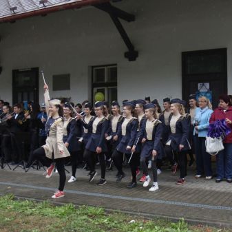 Dechový orchestr mladých a mažoretky ZUŠ - pochod městem k 80.výročí Gymnázia Humpolec, 16. 9. 2017