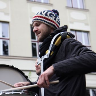 Dechový orchestr mladých a mažoretky ZUŠ - pochod městem k 80.výročí Gymnázia Humpolec, 16. 9. 2017