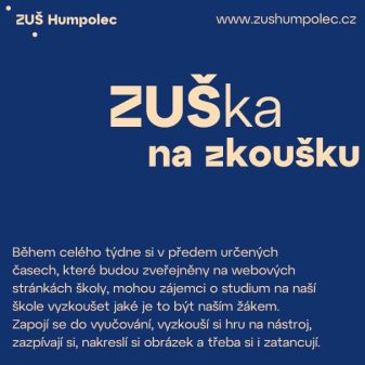 ZUŠka na zkoušku 22. - 25. 4.