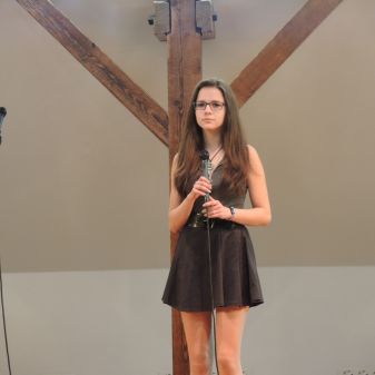 Třídní pěvecká vystoupení žáků Jany Borkové, duben 2016