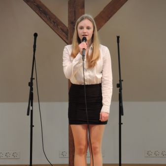 Třídní pěvecká vystoupení žáků Jany Borkové, duben 2016