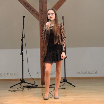 Třídní pěvecká vystoupení žáků Jany Borkové, duben 2016