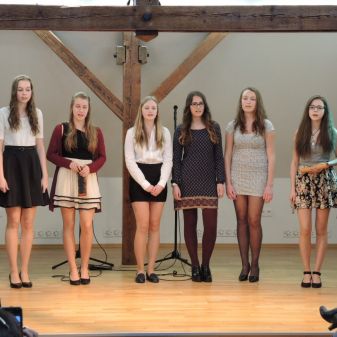 Třídní pěvecká vystoupení žáků Jany Borkové, duben 2016