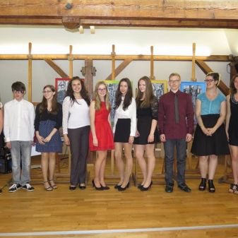 Obhajoby absolventských prací a předávání ocenění z výtvarných soutěží, květen 2016