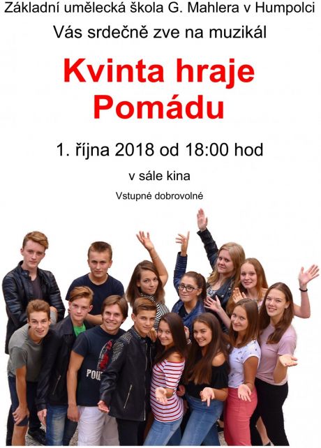 Muzikál Pomáda v Humpolci