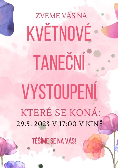 Taneční vystoupení květen 2023