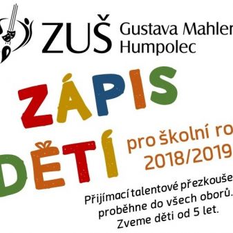 Přijímání žáků pro školní rok 2018/2019