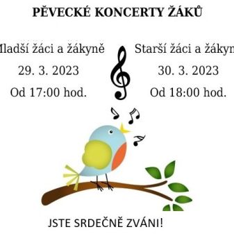 Pěvecké koncerty žáků ze třídy Lucie Honzlové
