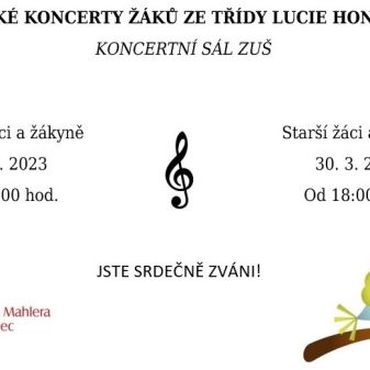 koncert zpěv 2023 Lucie Honzlová plakát