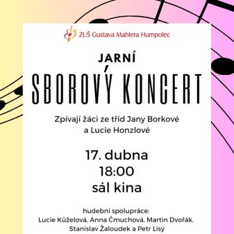 Jarní sborový koncert - malý plakát